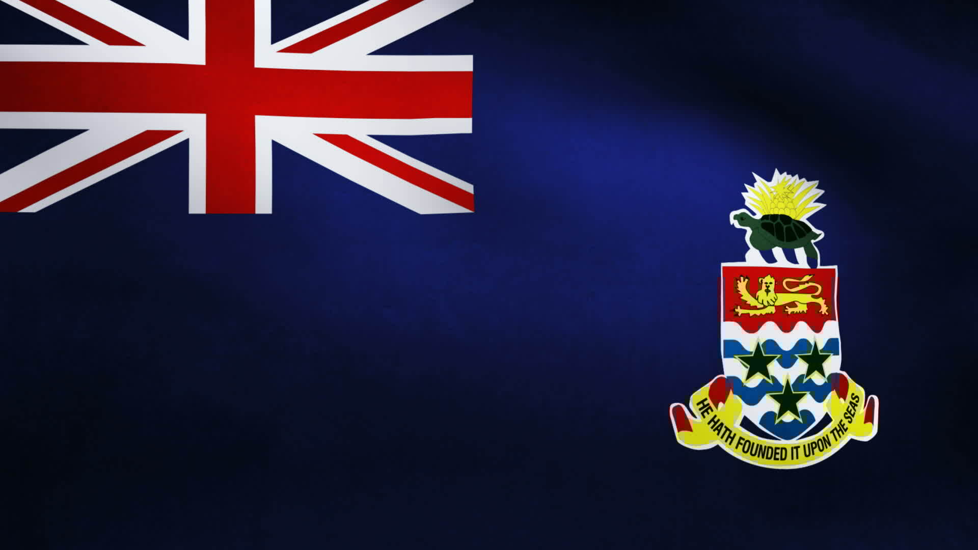 flag of the cayman islands waving free video